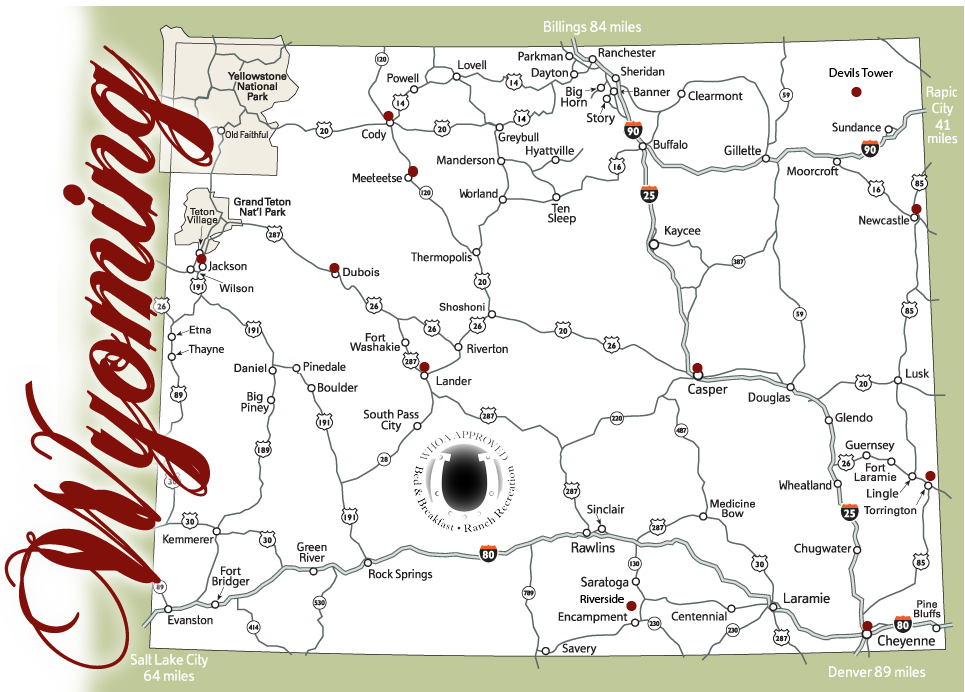 Map of Wyoming